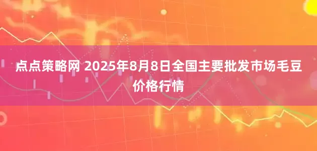 点点策略网 2025年8月8日全国主要批发市场毛豆价格行情